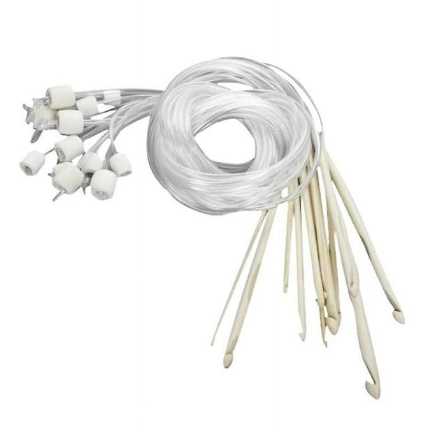 Ganchos de crochet de bambú Allinless 12 piezas