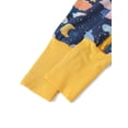 thumbnail image 6 of QEFJNO Bamboo Viscose Baby Girls One-Piece Footies Pajamas, Zipper Romper with Mitten, Footless Sleepers - Clouds, 6 of 9