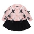 thumbnail image 2 of Piuwrlz Girls Skirt Sets Long Sleeved Sweatershirt Mesh Dress Set Skirts Suits Pink Size 110, 2 of 4