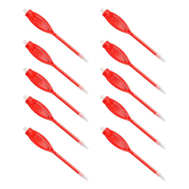 Lápices de golf de 10 piezas con gomas de borrar Lápices de bolsillo de golf Bolígrafo de puntuación de Rojo Zulema lápices de puntuación de golf