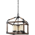 thumbnail image 1 of Dunning 3 Light Chandelier - Stardust with Creme Parchment Glass, 1 of 2