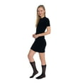 thumbnail image 6 of Sheer Knee Socks for Women Black Flower Patterned 8 Pairs Stockings, 6 of 11