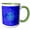 Green/White, variant on 3drose, Turquoise Compass Rose on Blue Nautical Map of the Florida Keys., 11oz Mug