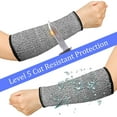 thumbnail image 3 of 2 Pairs Cut Resistant Sleeves Level 5 Arm Protective Sleeve for Thin Skin and Bruising Gardening Sleeve for Men Women, 3 of 6