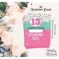 thumbnail image 5 of Darling Souvenir Multicolor Birthday Invitation Card Printable Fill or Write In Blank Invites Party Supplies Pack Of 28 5 x 7 Inches, 5 of 5