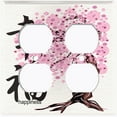 thumbnail image 3 of Metal Light Switch Plate Cover Japanese Symbol Pink Sakura Flower Tree FLW125, 3 of 13