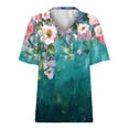 thumbnail image 2 of Youyipin Womens Tops Bees Sunflowers Hawaiian Shirts For Women Print Dress Shirt Casual Business Blouses Tops Beach Vacation Clothes For Women, 2 of 4