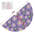 thumbnail image 3 of Yiaed Daisies Flowers Print Christmas Tree Skirt , Tree SkirtsTree Mat for Christmas Winter Holiday Indoor Decorations-48", 3 of 7