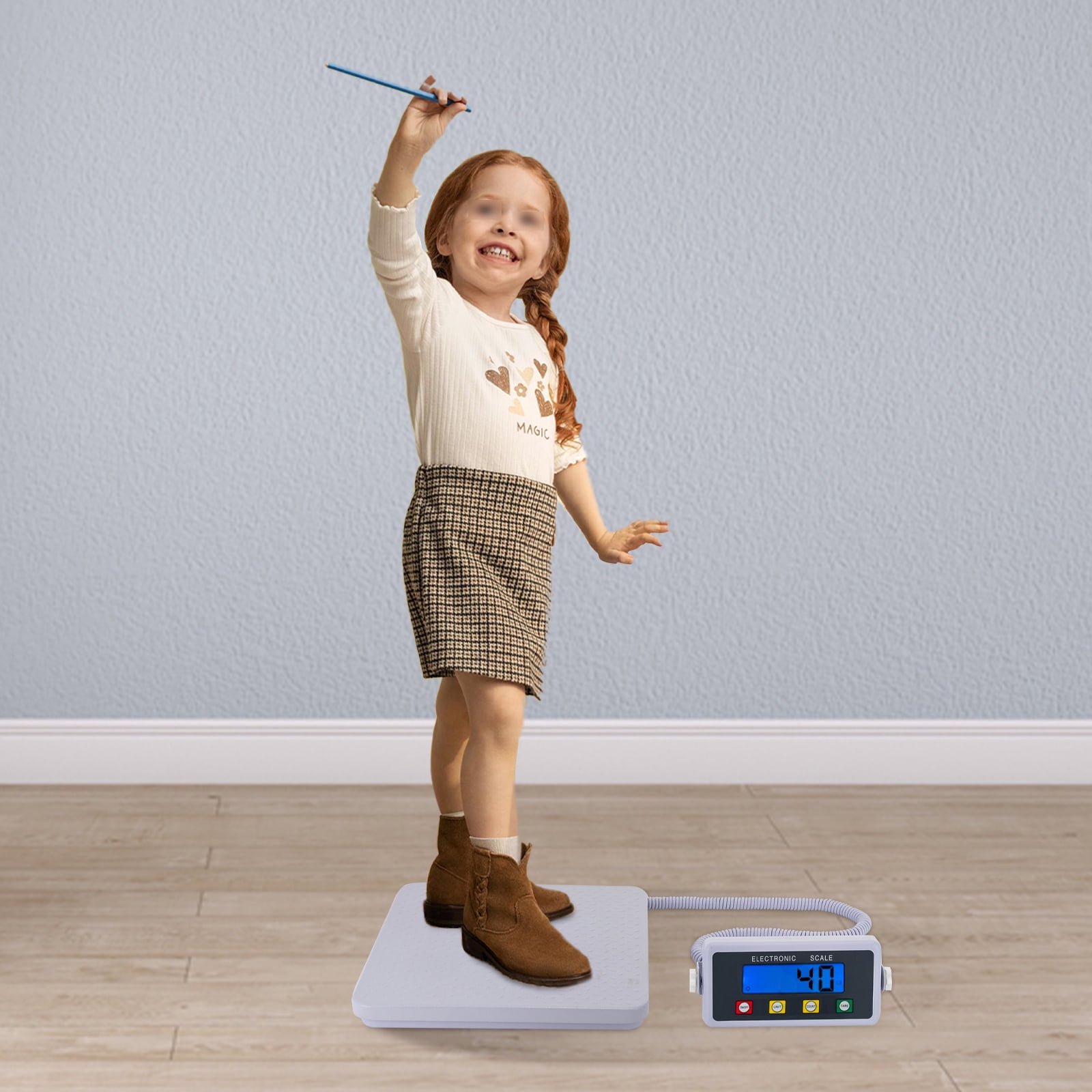 Medical Grade Floor Scale Digital LCD Display Slimline Scale Pet Weight Scale for gyms, clinics, medical institutions