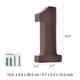 thumbnail image 4 of Tomfeel Number Cork Holder "0-9" y "&" Numeral Wall Art Cork Box Colector de Tomfeel Café, 4 of 7