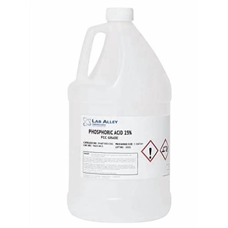 Phosphoric Acid, Food Grade (FCC), Kosher, 25%, 1 Gallon