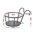 thumbnail image 3 of Portable Iron Flowerpot - Easy To Move And Clean For Table, Window Sill, Balcony, Garden, Durable Metal Bucket, 3 of 6
