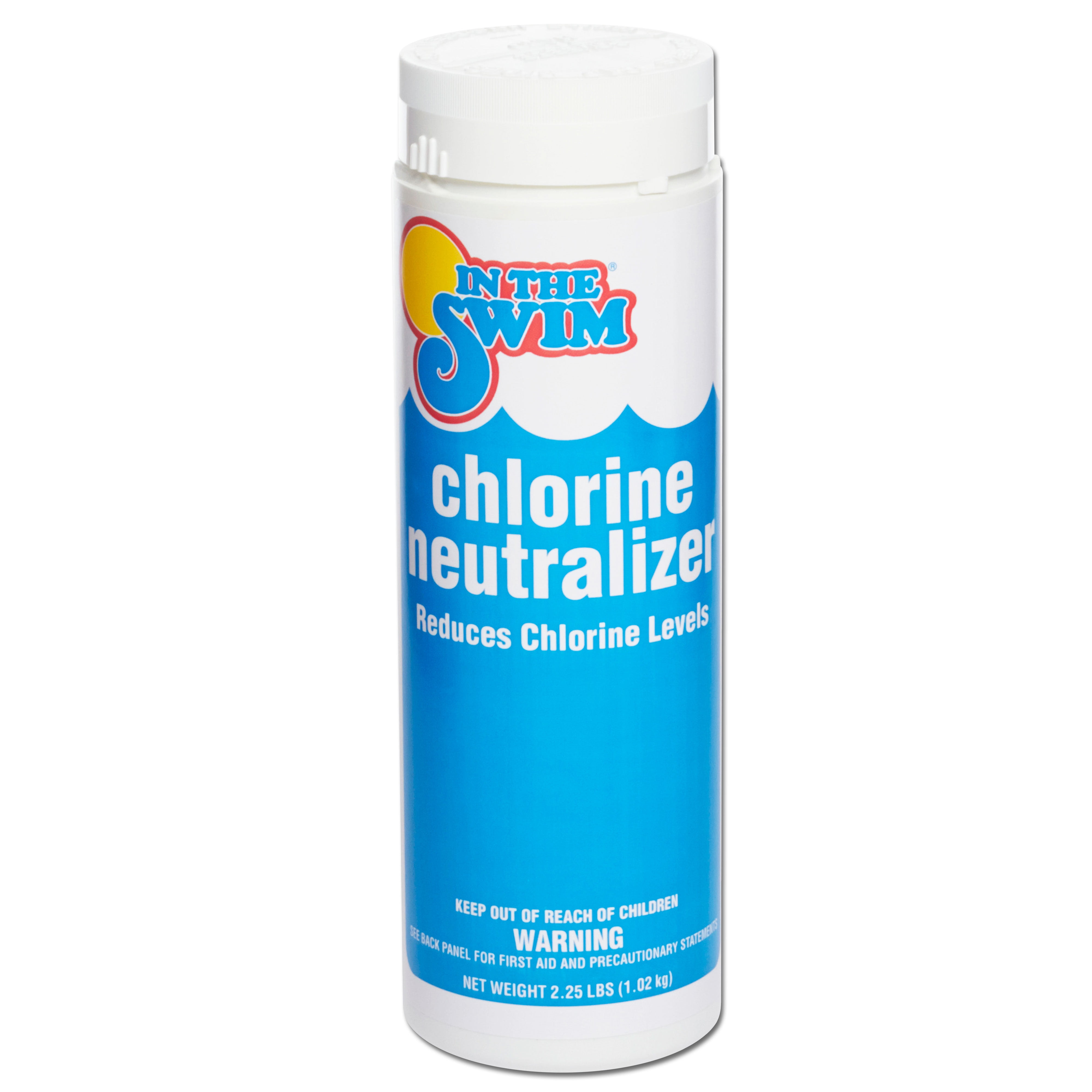 in the swim pool water chlorine neutralizer