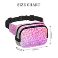 thumbnail image 4 of Hirioo Colorful Glitters for Double Layer Waist Bag Adjustable Fanny Pack For Travel Running Hiking, 4 of 9
