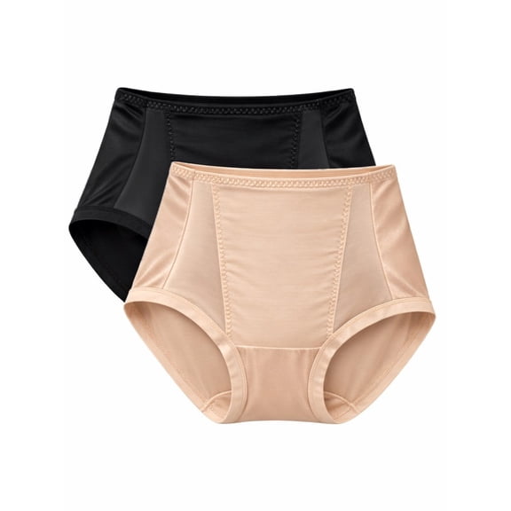Cupid Women's 2-Pack Retro Shaping Briefs - Light Shaping, Sizes S-2XL