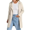 thumbnail image 2 of DkinJom Womens Knit Cardigan Sweaters Oversized Open Front Long Sleeve Lapel Casual Jacket 2023 Fall Coat Dressy, 2 of 9