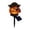 H, variant on Waterproof Solar Halloween Pumpkin Lights, LED Jack-O'-Lantern Garden Stake Lanterns, Spooky Yard Lawn Walkway Halloween Decorations