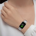 thumbnail image 1 of Stainless Steel Metal Strap Adjustable Replacement Watch Band Wristbands Bracelet Straps for Samsung Galaxy Fit 3 SM-R390 Band, 1 of 9