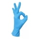 thumbnail image 2 of Guantes desechables Ambiderm Plus color azul talla L de látex con polvo x 100 unidades, 2 of 6