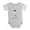 Heather Gray, variant on CafePress - FIN JRT Good - Cute Infant Baby Football Bodysuit