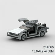 BeeEtMoc MOC Back to the Future Time Machine DeLorean Model (214 PCS) Gift