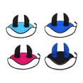 thumbnail image 3 of pitrice Cache-Oreilles Durables en Maille Confortable pour les Amateurs d'Équitation Réduit le Nombre d'Insectes Bleu Ciel, 3 of 6