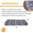 thumbnail image 2 of K&H Pet Products Indoor/Outdoor Superior Orthopedic Dog Bed Gray/Paw Small 27 X 36 X 4 Inches, 2 of 8