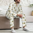 thumbnail image 6 of KLL Sea Turtle Basking in the Sun Sleepwear Mens Flannel Pajamas,Long Cotton Pj Set, 6 of 7