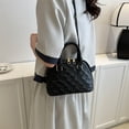 thumbnail image 3 of Bolso de mano para mujer, Bolso de mano de cuero PU, Bolso de mano elegante Simple, bandolera (negro), 3 of 6