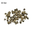thumbnail image 3 of 30 Sets Zipper Slider Retainers, #5 Top Stoppers & Bottom Stops for Bags Coats Jackets, Bronze Tone, 3 of 6