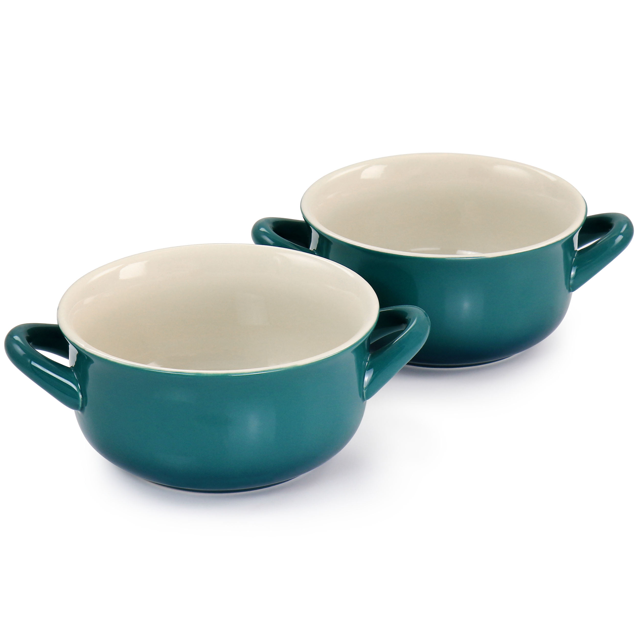 Crock-Pot 22 fl.oz Gradient Red Stoneware 2 Piece Soup Bowl Set
