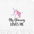 thumbnail image 4 of Inktastic Grammy Loves Me Unicorn Girls Girls Toddler Dress, 4 of 5