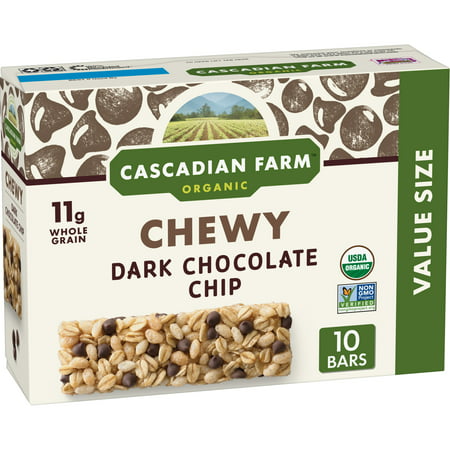 Cascadian Farm Organic Chocolate Chip Granola Bars 10