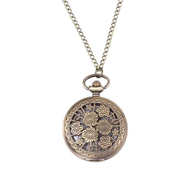 MasteelfCA 1PC Retro Hollowed-out Pocket Watch Zinc Alloy Classic Delicate Quartz Pocket Watch (Style 6)
