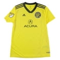 thumbnail image 2 of Adidas Womens Columbus Crew Jersey, Yellow, Small, 2 of 3