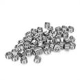 thumbnail image 1 of Thread Inserts, Wear-resistant Male Female Thread Reducing Nut 50Pcs Stainless Steel Threaded Connection  for Copper for Alloy, 1 of 7