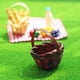 thumbnail image 4 of Cesta de bambú para guardar alimentos en casa de muñecas, hecha a mano, escala 1:6 1/12, para sala de estar BJD vino rojo, 4 of 9