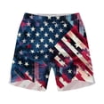 thumbnail image 5 of LONKITO Mens Shorts Elastic Waist Lightweight Running Shorts with Pockets for Independence Day, Size S, 5 of 6