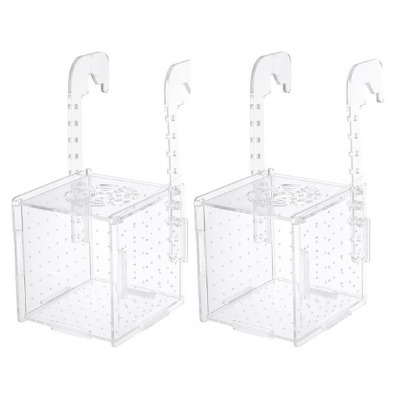 LABSERRON Ornamental Fish Incubator Improve Juvenile Fish Survival Rate 2Pcs 3.93X3.93X4.33In