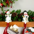 thumbnail image 3 of Northlight Glittered Snowman Christmas Stocking Holders - 5.75" - Set of 2, 3 of 9