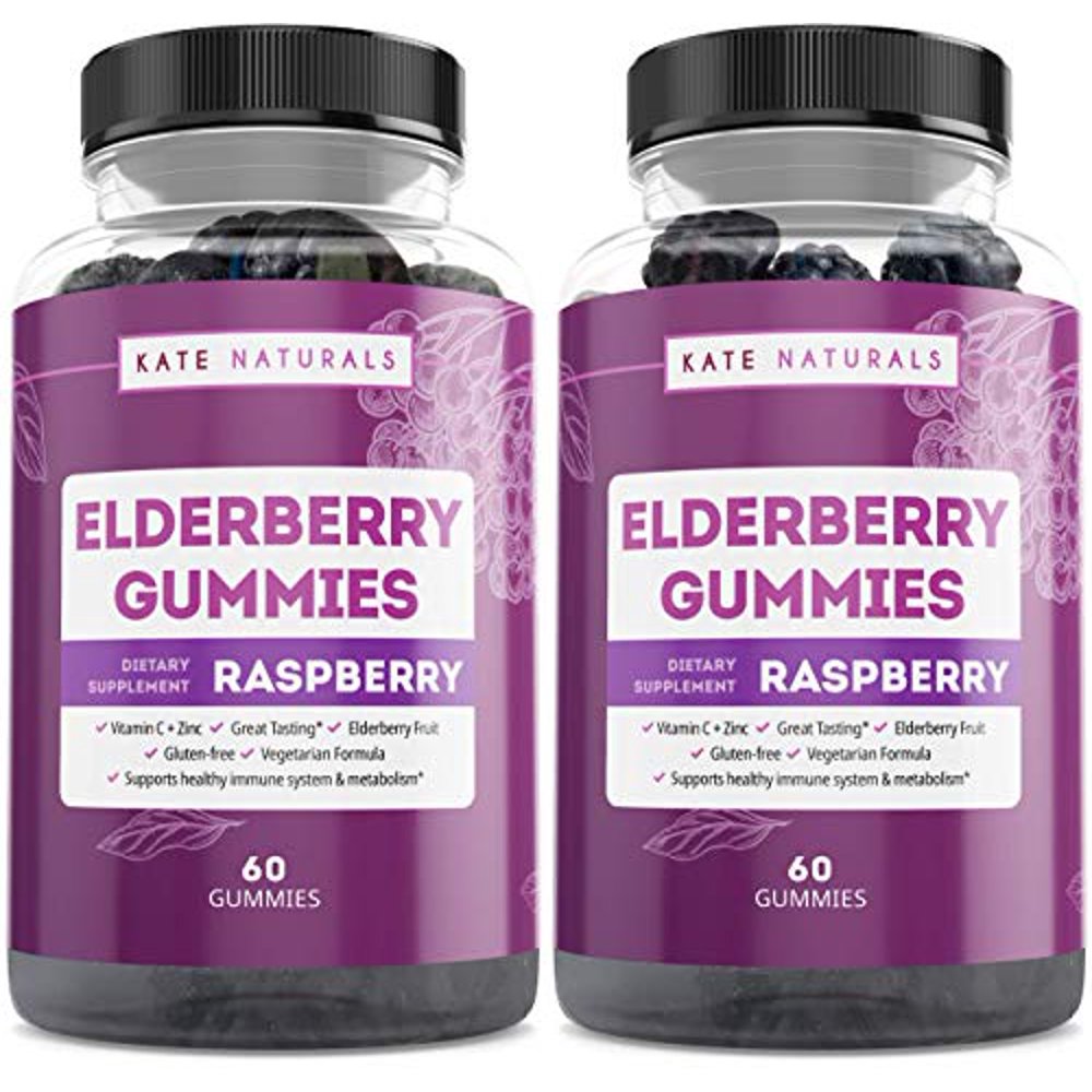 Elderberry Gummies for Adults Kate Naturals. Perfect for Immune