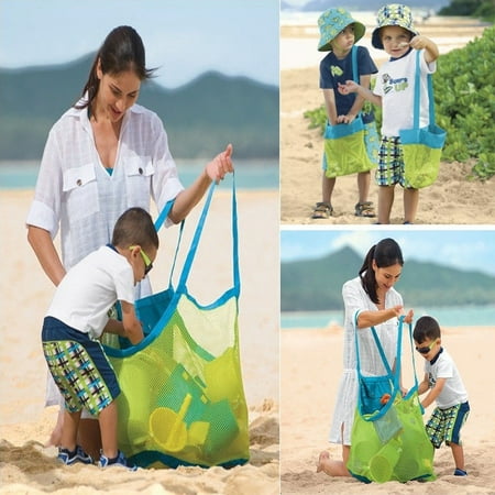 Hot Anti Sand Beach Towel Bag Mesh Storage Case Handy Carry Child Kid Toy (Best Place For A Woman To Carry A Concealed Weapon)