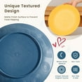 thumbnail image 3 of YILUSH 44-Piece Premium Wheat Straw Dinnerware Sets, Service for 8, Unbreakable Plates and Bowls Set - Cups Sets, Dinner Plates, Bowls for Kitchen,Dishwasher and Microwave Safe Dishes Set - Multi, 3 of 6