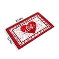 thumbnail image 3 of Non-Slip Kitchen Mat Absorbent Heart Design Valentine's Day Home Decor Floor Mat - Microfiber Easy Clean Decorative Rug(C), 3 of 8