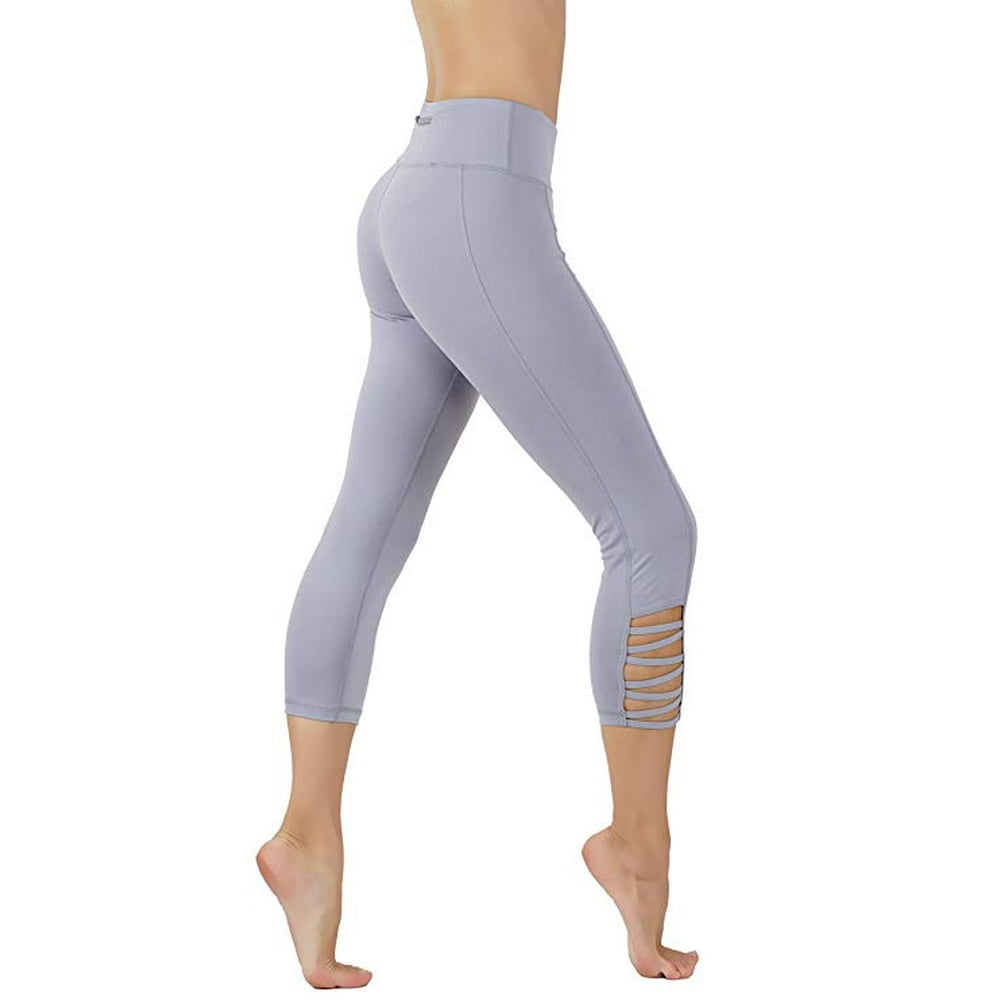CodeFit Yoga Pants with CrisCross Leg Cutouts Back