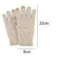 thumbnail image 2 of Guantes de invierno para mujer para clima frío, guantes térmicos con puños para conducir, 2 of 5