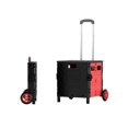 thumbnail image 1 of Maytalsory Caisse Roulante Multifonctionnelle pour Amateurs de Camping et de Randonnée Chariot Portable Pliable avec Roues Noir 2 Tours, 1 of 6
