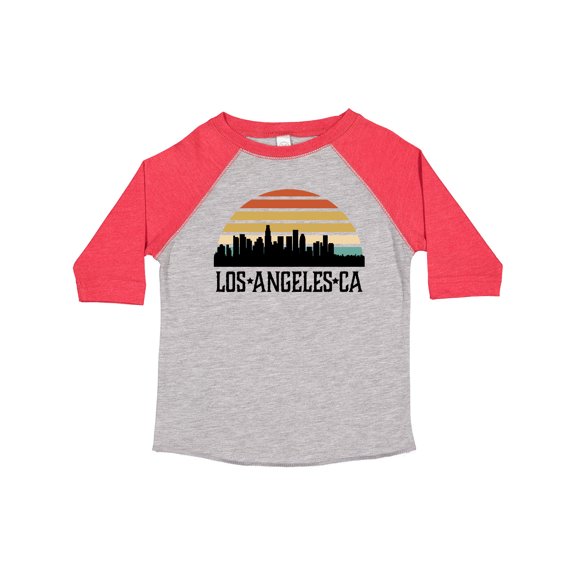 Inktastic Los Angeles California Skyline Retro Boys or Girls Toddler T-Shirt