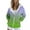 Green, variant on Hoodies for Women New Comfortable And Fashionable Color Block Printed Zipper Top Hooded Sweater Same Day Items Women Sleeve with Thumb Hole Womens Pullover Tunic Zip Sweater Woman Thick Orange M