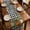 Gray, variant on Gqtwoy Fall Pumpkin Linen Table Runner, Thanksgiving Table Decor, Autumn Table Runner, Waterproof Tablecloth, Halloween Party Decoration, Vintage Print, Home Dining Accessory, 72×13in